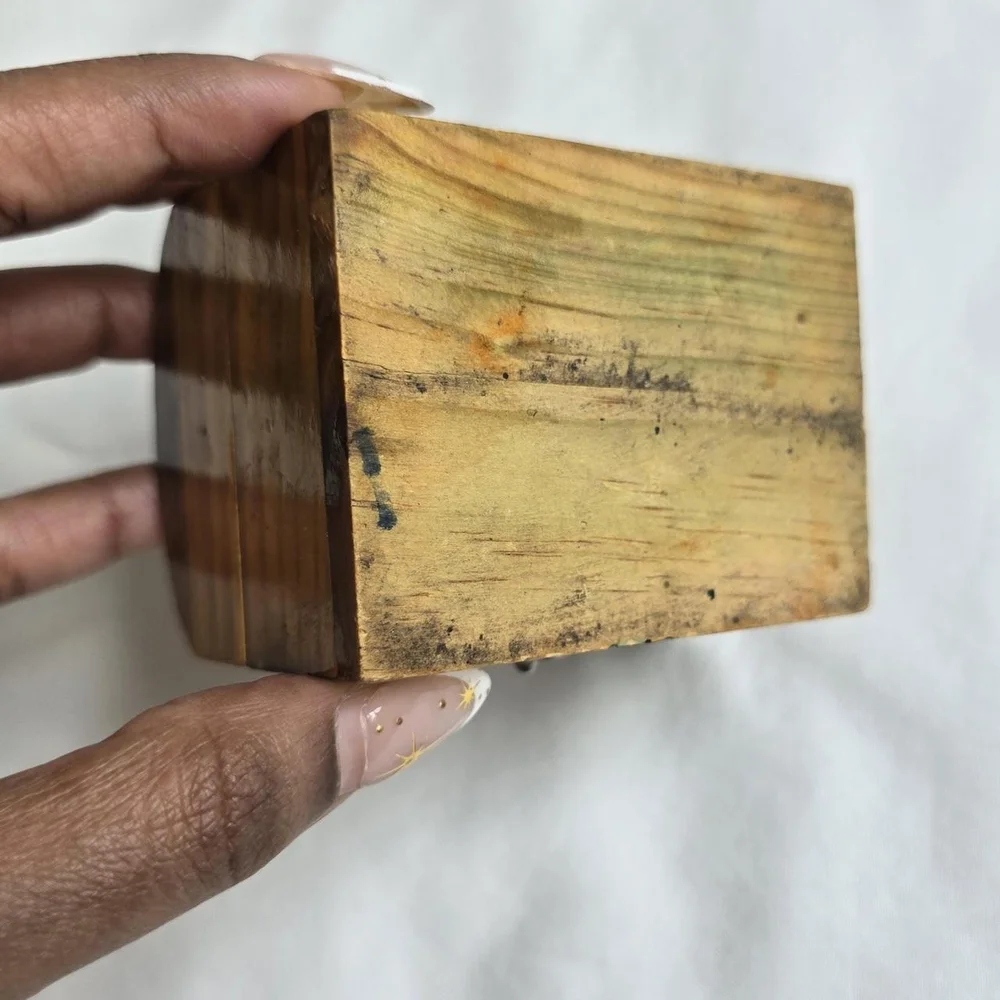 Floral Wooden Trinket Box